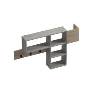 pak-230-000121-3 ΚΡΕΜΑΣΤΡΑ ΤΟΙΧΟΥ WENIA PAKOWORLD ΣΕ SONOMA ΑΠΟΧΡΩΣΗ ΜΕ ΜΠΕΖ ΜΑΡΜΑΡΟΥ 99.5X15X61ΕΚ