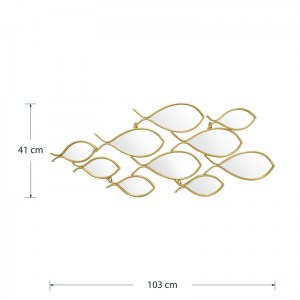 pak-233-000032-3 ΚΑΘΡΕΠΤΗΣ FILOW PAKOWORLD ΧΡΥΣΟ 103X2X38ΕΚ