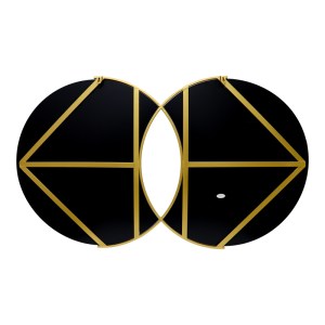 pak-233-000036-3 ΚΑΘΡΕΠΤΗΣ ΔΙΠΛΟΣ MIRYATA PAKOWORLD ΜΕΤΑΛΛΟ ΣΕ ΧΡΥΣΗ ΑΠΟΧΡΩΣΗ 105X3X60ΕΚ