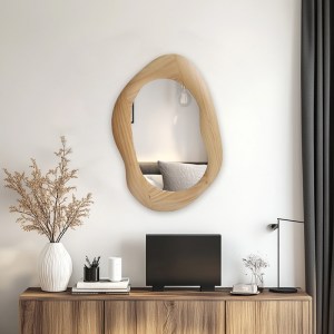 pak-233-000039-1 ΚΑΘΡΕΠΤΗΣ ΟΒΑΛ ENOLA PAKOWORLD MDF ΣΕ ΦΥΣΙΚΗ ΑΠΟΧΡΩΣΗ 54X2.5X80ΕΚ