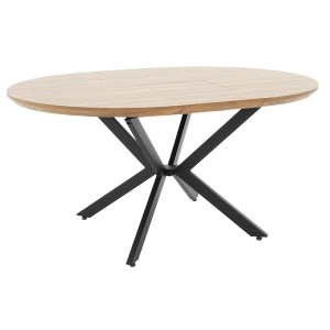 pak-235-000004-1 TΡΑΠΕΖΙ LYDIA PAKOWORLD MDF ΕΠΕΚΤΕΙΝΟΜΕΝΟ ΚΑΡΥΔΙ-ΜΑΥΡΟ 120-160X120X79ΕΚ