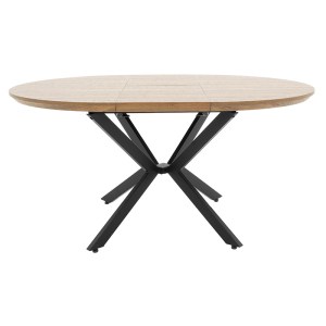 pak-235-000004-4 TΡΑΠΕΖΙ LYDIA PAKOWORLD MDF ΕΠΕΚΤΕΙΝΟΜΕΝΟ ΚΑΡΥΔΙ-ΜΑΥΡΟ 120-160X120X79ΕΚ
