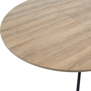 pak-235-000004-5 TΡΑΠΕΖΙ LYDIA PAKOWORLD MDF ΕΠΕΚΤΕΙΝΟΜΕΝΟ ΚΑΡΥΔΙ-ΜΑΥΡΟ 120-160X120X79ΕΚ