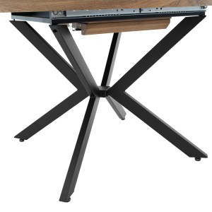 pak-235-000004-7 TΡΑΠΕΖΙ LYDIA PAKOWORLD MDF ΕΠΕΚΤΕΙΝΟΜΕΝΟ ΚΑΡΥΔΙ-ΜΑΥΡΟ 120-160X120X79ΕΚ