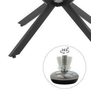 pak-235-000004-8 TΡΑΠΕΖΙ LYDIA PAKOWORLD MDF ΕΠΕΚΤΕΙΝΟΜΕΝΟ ΚΑΡΥΔΙ-ΜΑΥΡΟ 120-160X120X79ΕΚ