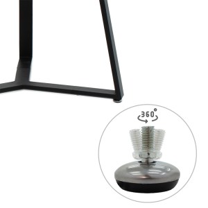pak-235-000016-4 TΡΑΠΕΖΙ GEMMA PAKOWORLD SONOMA-ΜΑΥΡΟ 140X80X75ΕΚ