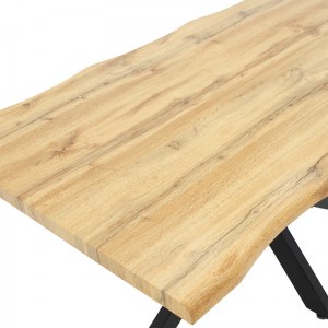 pak-235-000021-3 TΡΑΠΕΖΙ GILMAN PAKOWORLD MDF ΚΑΡΥΔΙ-ΜΑΥΡΟ 150X90X75ΕΚ