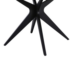 pak-235-000039-3 ΤΡΑΠΕΖΙ TODA PAKOWORLD MDF ΣΕ SONOMA ΑΠΟΧΡΩΣΗ ΜΕ ΜΑΥΡΑ ΜΕΤΑΛΛΙΚΑ ΠΟΔΙΑ Φ120X75ΕΚ