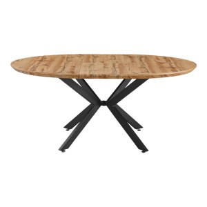 pak-235-000041-2 ΤΡΑΠΕΖΙ ΕΠΕΚΤΕΙΝΟΜΕΝΟ EDINA PAKOWORLD MDF ΣΕ SONOMA ΑΠΟΧΡΩΣΗ ΜΕ ΜΑΥΡΑ ΜΕΤΑΛΛΙΚΑ ΠΟΔΙΑ 130-170X130X75ΕΚ