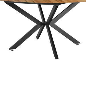 pak-235-000041-5 ΤΡΑΠΕΖΙ ΕΠΕΚΤΕΙΝΟΜΕΝΟ EDINA PAKOWORLD MDF ΣΕ SONOMA ΑΠΟΧΡΩΣΗ ΜΕ ΜΑΥΡΑ ΜΕΤΑΛΛΙΚΑ ΠΟΔΙΑ 130-170X130X75ΕΚ