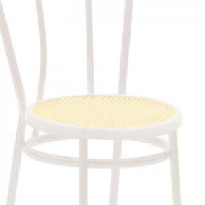 pak-243-000027-4 ΚΑΡΕΚΛΑ ΒΙΕΝΝΗΣ PAKOWORLD PE RATTAN ΜΠΕΖ-ΜΕΤΑΛΛΟ ΕΚΡΟΥ