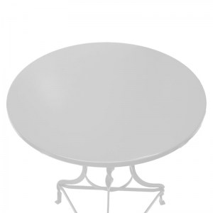 pak-243-000076-1 ΤΡΑΠΕΖΙ NOAH PAKOWORLD ΜΕΤΑΛΛΙΚΟ ΛΕΥΚΟ Φ58X72ΕΚ