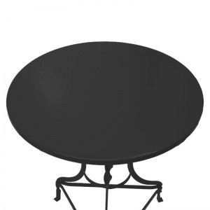 pak-243-000077-1 ΤΡΑΠΕΖΙ NOAH PAKOWORLD ΜΕΤΑΛΛΙΚΟ ΜΑΥΡΟ Φ58X72ΕΚ