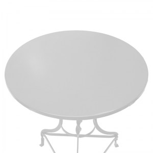 pak-243-000086-1 ΤΡΑΠΕΖΙ NOAH PAKOWORLD ΜΕΤΑΛΛΙΚΟ ΛΕΥΚΟ Φ70X72ΕΚ