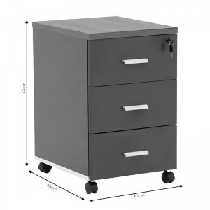 pak-246-000011-7 ΣΥΡΤΑΡΙΕΡΑ ΤΡΟΧΗΛΑΤΗ OSCAR PAKOWORLD 3ΩΝ ΣΥΡΤΑΡΙΩΝ ΚΑΡΥΔΙ-ΑΝΘΡΑΚΙ 40X48X63ΕΚ