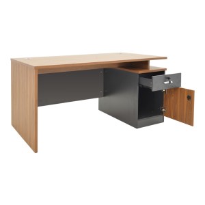 pak-246-000024-2 ΓΡΑΦΕΙΟ ΕΡΓΑΣΙΑΣ ΕΠΑΓΓΕΛΜΑΤΙΚΟ OSCAR PAKOWORLD ΣΕ ΚΑΡΥΔΙ-ΑΝΘΡΑΚΙ ΑΠΟΧΡΩΣΗ 180X90X76ΕΚ