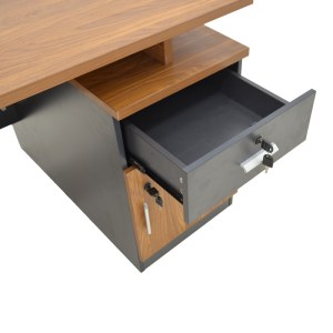 pak-246-000026-5 ΓΡΑΦΕΙΟ ΕΡΓΑΣΙΑΣ ΕΠΑΓΓΕΛΜΑΤΙΚΟ OSCAR PAKOWORLD ΣΕ ΚΑΡΥΔΙ-ΑΝΘΡΑΚΙ ΑΠΟΧΡΩΣΗ 120X70X76ΕΚ