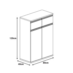 pak-246-000035-4 ΝΤΟΥΛΑΠΙΑ ΓΡΑΦΕΙΟΥ ΕΠΑΓΓΕΛΜΑΤΙΚΑ OSCAR PAKOWORLD ΚΑΡΥΔΙ-ΑΝΘΡΑΚΙ 200X40X120ΕΚ