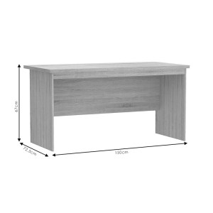 pak-248-000002-2 ΓΡΑΦΕΙΟ ΕΡΓΑΣΙΑΣ PAYTON PAKOWORLD GREY-WENGE 150X72.5X76ΕΚ