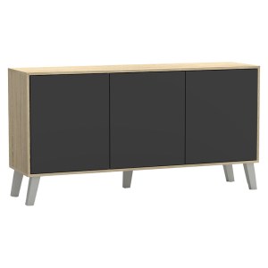 pak-248-000005 ΜΠΟΥΦΕΣ BILLIE PAKOWORLD SONOMA-ΓΚΡΙ 149X40X77ΕΚ