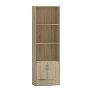 pak-248-000018 ΒΙΒΛΙΟΘΗΚΗ NEGAN PAKOWORLD SONOMA ΜΕΛΑΜΙΝΗΣ 57X33X180ΕΚ