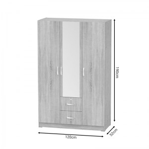 pak-248-000020-2 ΝΤΟΥΛΑΠΑ ΡΟΥΧΩΝ ΤΡΙΦΥΛΛΗ DILLION PAKOWORLD SONOMA ΜΕΛΑΜΙΝΗΣ 120X52X190ΕΚ