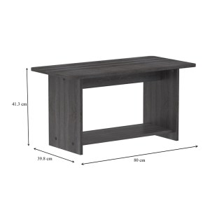 pak-248-000026-4 ΤΡΑΠΕΖΙ KUMBA PAKOWORLD ΣΕ ΑΝΘΡΑΚΙ-WENGE ΑΠΟΧΡΩΣΗ 80X40X42ΕΚ