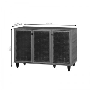 pak-249-000006-4 ΠΑΠΟΥΤΣΟΘΗΚΗ-ΝΤΟΥΛΑΠΙ RONAN PAKOWORLD 12 ΖΕΥΓΩΝ ΧΡΩΜΑ WENGE EO 105X35X66ΕΚ