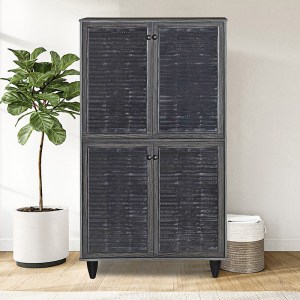 pak-249-000018-2 ΠΑΠΟΥΤΣΟΘΗΚΗ-ΝΤΟΥΛΑΠΙ RONAN PAKOWORLD ΧΡΩΜΑ WENGE EO 70.5X35X122ΕΚ
