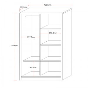 pak-249-000024-3 ΝΤΟΥΛΑΠΑ ΡΟΥΧΩΝ GRIFFIN PAKOWORLD ΔΙΦΥΛΛΗ ΜΕ ΣΥΡΟΜΕΝΕΣ ΠΟΡΤΕΣ ΧΡΩΜΑ WENGE EO 121X56.5X180.5ΕΚ