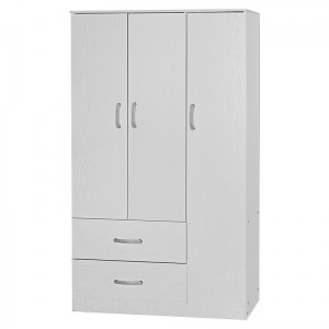 pak-249-000046-2 ΝΤΟΥΛΑΠΑ ΤΡΙΦΥΛΛΗ ΚΑΙ ΠΑΤΑΡΙ ZELIA PAKOWORLD ΛΕΥΚΟ 90X42X180ΕΚ.