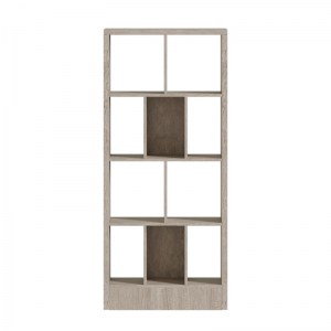 pak-249-000049-1 ΒΙΒΛΙΟΘΗΚΗ DIVIDRE PAKOWORLD SONOMA OAK ΜΕΛΑΜΙΝΗΣ 80X30X181ΕΚ