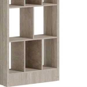 pak-249-000049-3 ΒΙΒΛΙΟΘΗΚΗ DIVIDRE PAKOWORLD SONOMA OAK ΜΕΛΑΜΙΝΗΣ 80X30X181ΕΚ