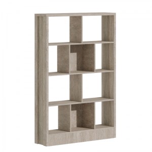 pak-249-000050 ΒΙΒΛΙΟΘΗΚΗ DIVIDRE PAKOWORLD SONOMA OAK ΜΕΛΑΜΙΝΗΣ 120X30X181ΕΚ
