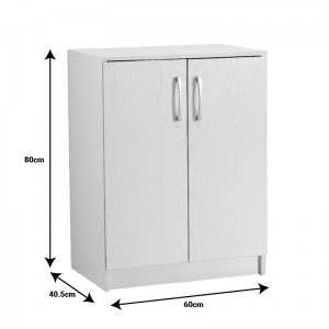 pak-249-000051-1 ΠΑΠΟΥΤΣΟΘΗΚΗ-ΝΤΟΥΛΑΠΙ SHORDO PAKOWORLD ΛΕΥΚΟ-OAK ΜΕΛΑΜΙΝΗΣ 60X40.5X80ΕΚ
