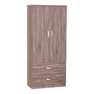 pak-249-000058 ΝΤΟΥΛΑΠΑ ΡΟΥΧΩΝ ΔΙΦΥΛΛΗ ZELIA PAKOWORLD ΜΕ 2 ΣΥΡΤΑΡΙΑ ΧΡΩΜΑ ΚΑΡΥΔΙ 79X42X180ΕΚ