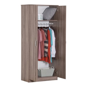 pak-249-000067-1 ΝΤΟΥΛΑΠΑ ΡΟΥΧΩΝ ΔΙΦΥΛΛΗ ZELIA PAKOWORLD ΣΕ SONOMA-OAK ΑΠΟΧΡΩΣΗ 79X42X180ΕΚ