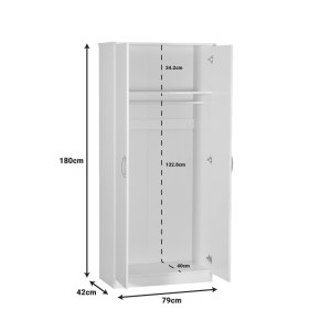 pak-249-000067-3 ΝΤΟΥΛΑΠΑ ΡΟΥΧΩΝ ΔΙΦΥΛΛΗ ZELIA PAKOWORLD ΣΕ SONOMA-OAK ΑΠΟΧΡΩΣΗ 79X42X180ΕΚ