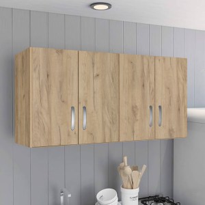 pak-249-000078-1 ΠΑΤΑΡΙ ΝΤΟΥΛΑΠΑΣ ZELIA PAKOWORLD ΤΕΤΡΑΦΥΛΛΟ ΣΕ OAK ΑΠΟΧΡΩΣΗ 120X42X60ΕΚ