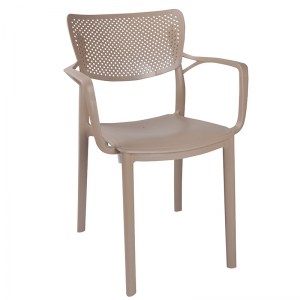 pak-253-000074-2 ΤΡΑΠΕΖΑΡΙΑ EXPLORE-FRONTLINE PAKOWORLD ΣΕΤ 3ΤΕΜ PP CAPPUCCINO 90X90X73,5ΕΚ
