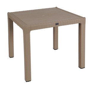 pak-253-000077-1 ΤΡΑΠΕΖΑΡΙΑ EXPLORE-CONFIDENT PAKOWORLD ΣΕΤ 5ΤΕΜ PP CAPPUCCINO 90X90X73,5ΕΚ
