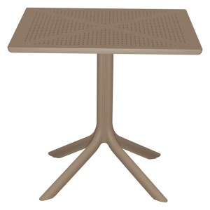 pak-253-000093-1 ΤΡΑΠΕΖΑΡΙΑ ΚΗΠΟΥ GROOVY-HALCYON PAKOWORLD ΣΕΤ 3ΤΕΜ PP CAPPUCCINO 80X80X74,5ΕΚ.
