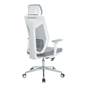 pak-254-000012-1 ΚΑΡΕΚΛΑ ΓΡΑΦΕΙΟΥ ΔΙΕΥΘΥΝΤΗ COMMEND PAKOWORLD MESH ΓΚΡΙ ΥΦΑΣΜΑ