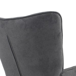 pak-255-000003-5 ΠΟΛΥΘΡΟΝΑ FLUFFY PAKOWORLD ΥΦΑΣΜΑ ΑΝΘΡΑΚΙ-ΦΥΣΙΚΟ 75X69X96ΕΚ