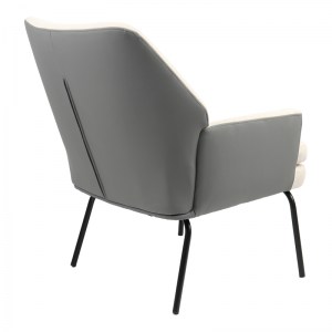 pak-255-000042-1 ΠΟΛΥΘΡΟΝΑ KIERAN PAKOWORLD ΥΦΑΣΜΑ ΜΠΕΖ-ΓΚΡΙ - ΠΟΔΙ ΜΑΥΡΟ 77X69X82.5ΕΚ