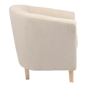 pak-255-000054-2 ΠΟΛΥΘΡΟΝΑ TRONMO PAKOWORLD ΚΡΕΜ ΥΦΑΣΜΑ ΚΑΙ ΠΟΔΙ RUBBERWOOD ΣΕ ΦΥΣΙΚΗ ΑΠΟΧΡΩΣΗ 75X69X75ΕΚ