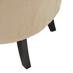 pak-255-000057-8 ΠΟΛΥΘΡΟΝΑ KEISI PAKOWORLD ΜΠΕΖ ΥΦΑΣΜΑ-ΠΟΔΙ RUBBERWOOD ΣΕ ΜΑΥΡΗ ΑΠΟΧΡΩΣΗ 81.5X84X92.5ΕΚ