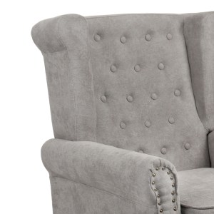 pak-255-000058-4 ΠΟΛΥΘΡΟΝΑ PIORE PAKOWORLD ΓΚΡΙ ΥΦΑΣΜΑ ΚΑΙ ΠΟΔΙ RUBBERWOOD ΣΕ ΦΥΣΙΚΗ ΑΠΟΧΡΩΣΗ 77X80X106ΕΚ