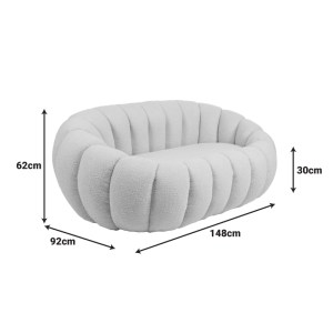 pak-255-000073-5 ΚΑΝΑΠΕΣ 2ΘΕΣΙΟΣ YANNICK PAKOWORLD ΜΠΟΥΚΛΕ ΥΦΑΣΜΑ ΣΕ ΜΠΕΖ ΑΠΟΧΡΩΣΗ 148X92X62ΕΚ