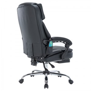 pak-256-000004-2 ΚΑΡΕΚΛΑ ΓΡΑΦΕΙΟΥ ΔΙΕΥΘΥΝΤΗ THRIVE PAKOWORLD PREMIUM QUALITY ΜΗΧΑΝΙΣΜΟΣ MASSAGE-ΘΕΡΜΑΙΝΟΜΕΝΗ ΠΛΑΤΗ PU ΜΑΥΡΟ